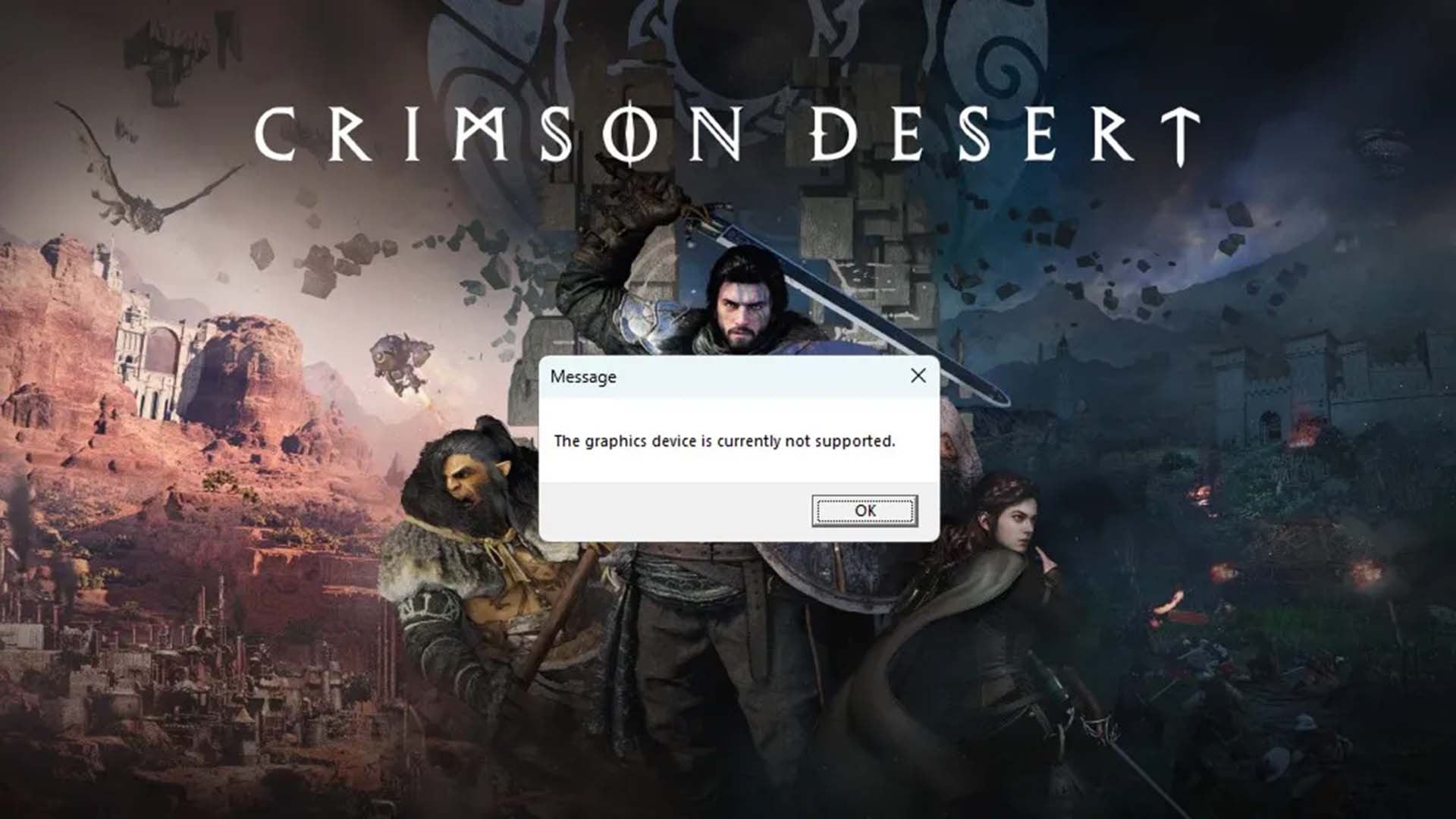 Crimson Desert, Intel’in Arc serisi ekran kartlarında oynanamıyor