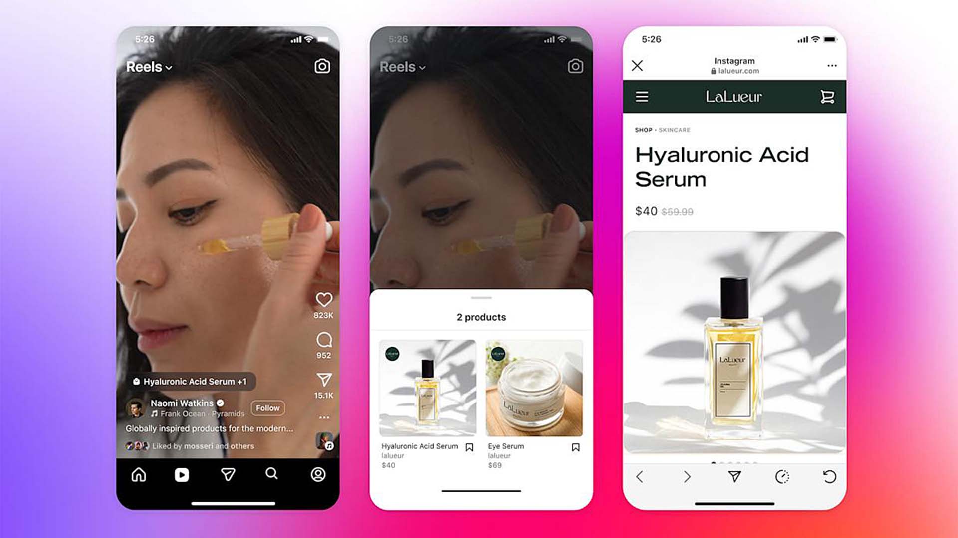 Instagram ve Facebook içerik üreticileri artık Reels’lerine tıklanabilir alışveriş bağlantıları ekleyebiliyor