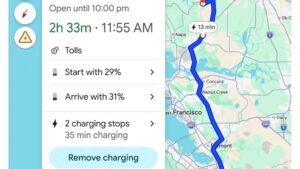 Google, Android Auto temelli elektrikli araçlar için Maps temelli bir şarj güncellemesi yayınladı