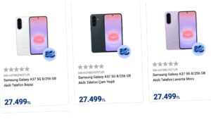 Samsung Galaxy A37 5G, Türkiye'de satışa sunuldu