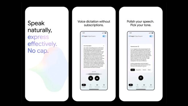 Google, yapay zeka temelli bir “dikte” uygulaması yayınladı