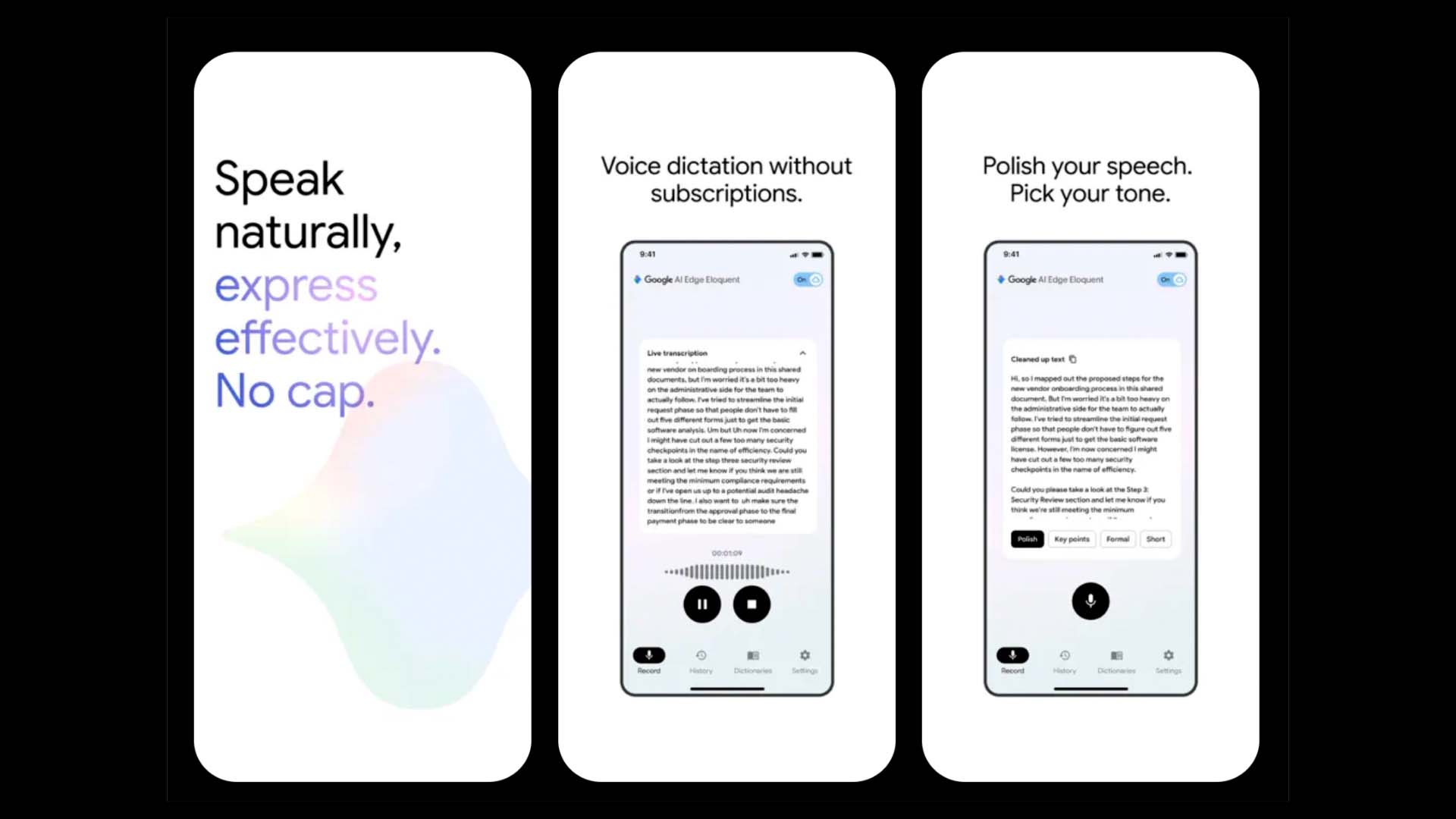 Google, yapay zeka temelli bir “dikte” uygulaması yayınladı