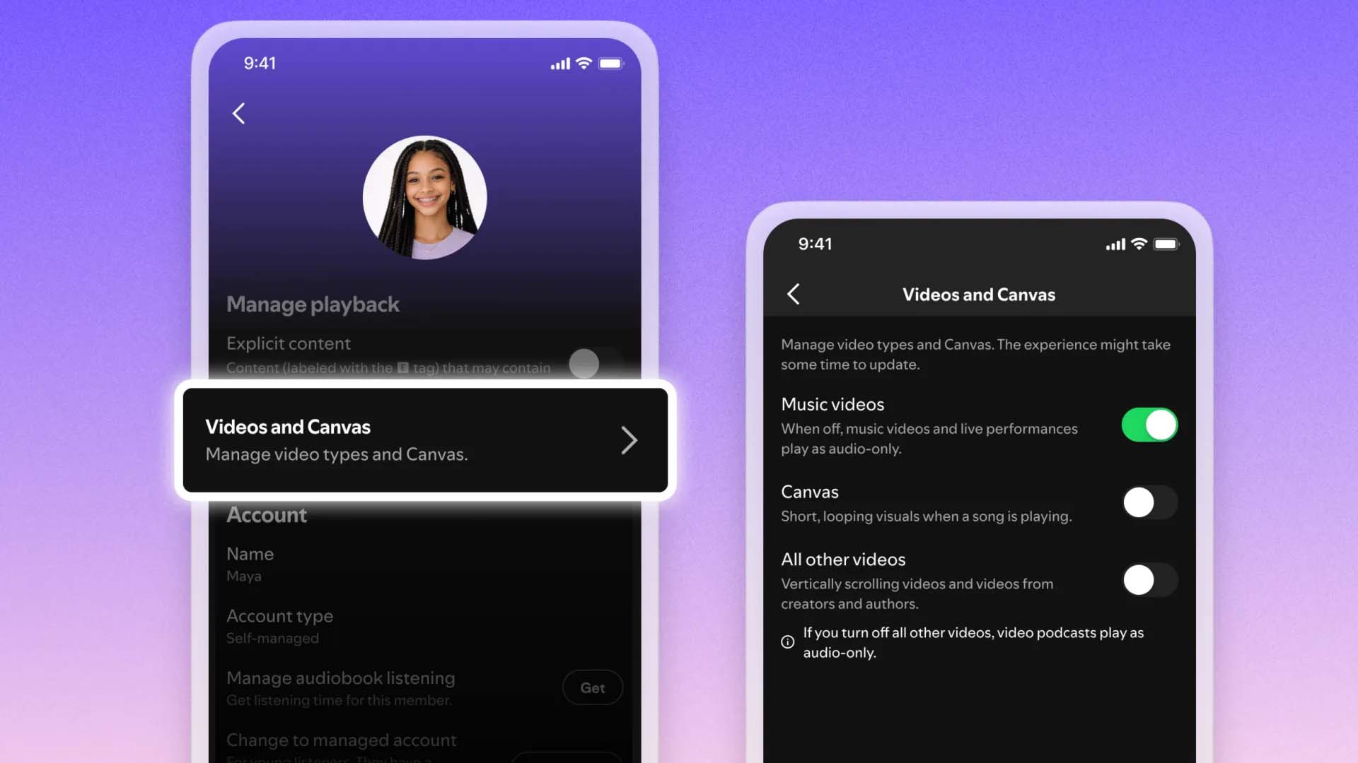 Spotify, müzik videolarının kapatılmasına izin verecek