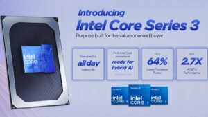 Intel, Core Series 3 işlemci ailesini tanıttı