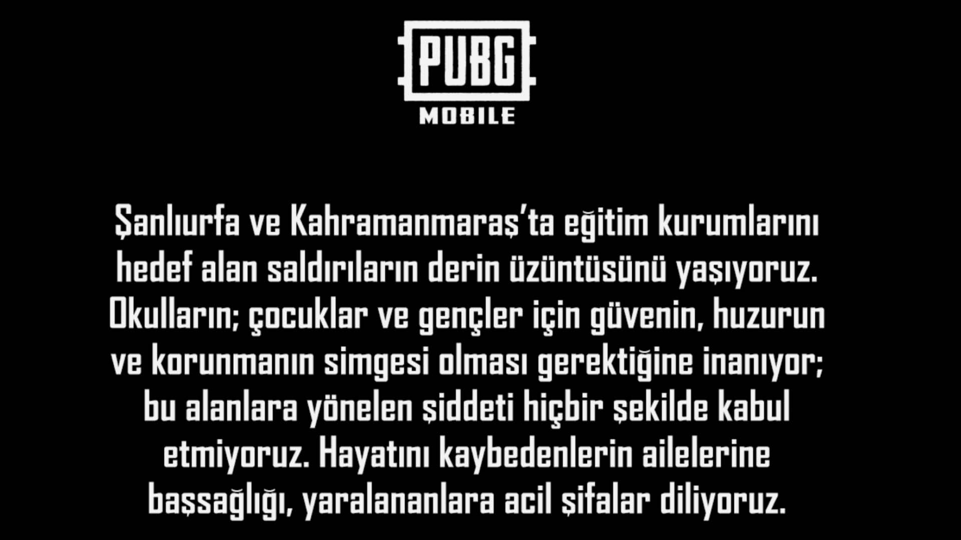 PUBG Mobile Türkiye’den okul saldırılarına yönelik açıklama