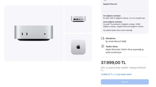 Mac mini ve Mac Studio’nun stok sorunları kısa süre içerisinde çözülmeyecek