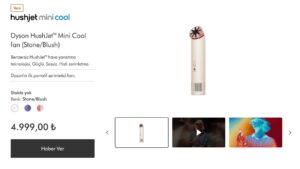 Dyson, ilk el fanı HushJet Mini Cool'un Türkiye fiyatı açıkladı