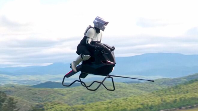 Uçan motosiklet Volonaut Airbike için Star Wars Günü’ne özel bir video paylaşıldı