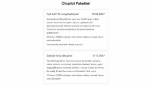 Tesla Türkiye, 21 Mayıs'ta tek seferlik FSD (Full Self-Driving) satışını durduracak