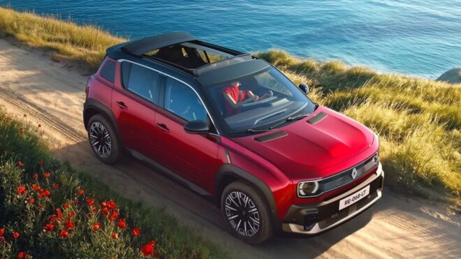Renault 4 E-Tech’in üstü açılabilen “Plein Sud” versiyonu geldi