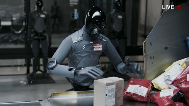 Figure, insansı robotunu çalışırken gösteren 16 saatlik bir canlı yayın gerçekleştirdi