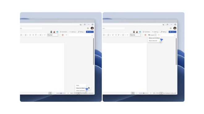 Microsoft, Office uygulamasındaki hareketli Copilot butonunun kaldırılmasına izin verecek