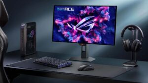Dünyanın ilk 24,5 inç OLED oyun monitörü Asus ROG Strix OLED XG259QWPG Ace tanıtıldı