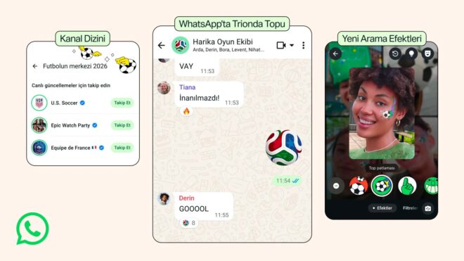 WhatsApp: “Yeni özelliklerle futbolu kutluyoruz”