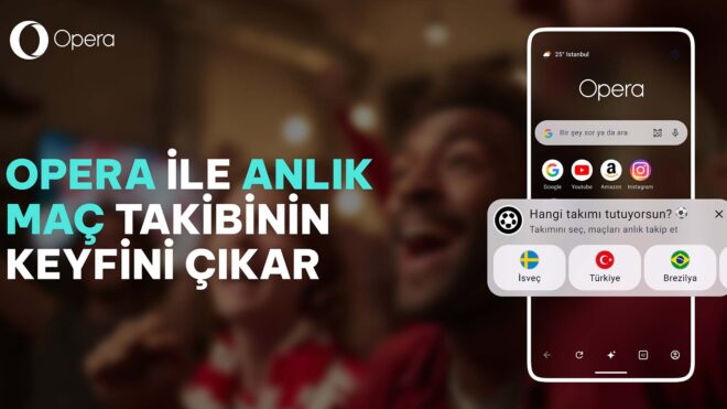 Opera, Android tarayıcısına futbolseverlere özel b