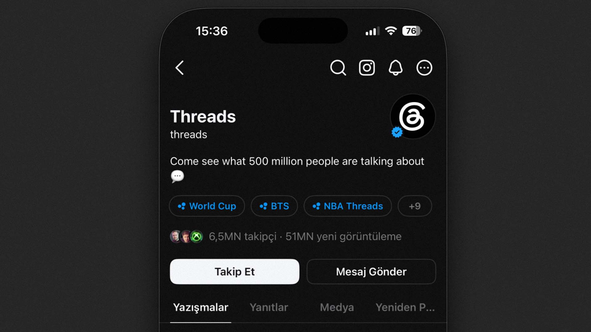 Threads, yeniden Türkiye’ye açılmış olabilir