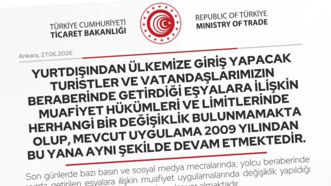 Ticaret Bakanlığı: "