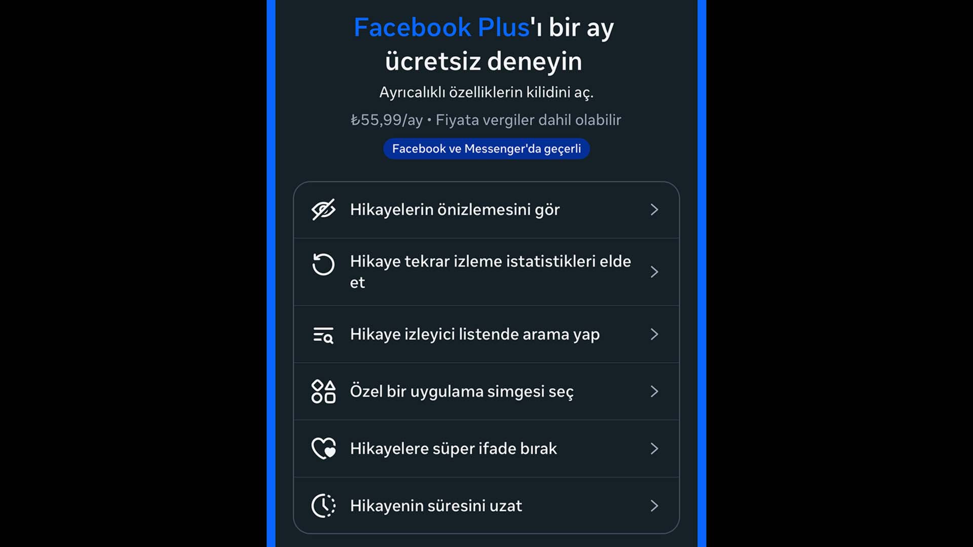 Ücretli Facebook Plus aboneliği Türkiye’ye de açıldı