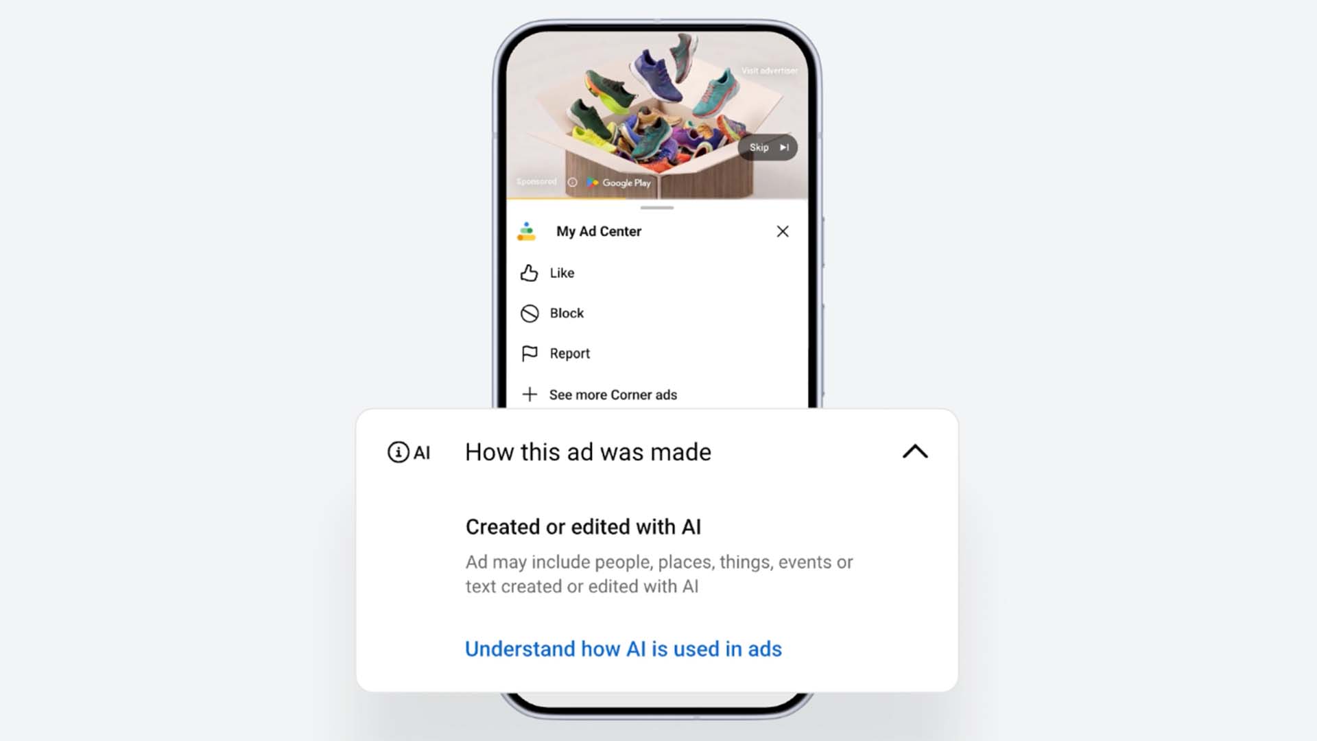 Google, yapay zekayla oluşturulan reklamları etiketlemeye başlıyor