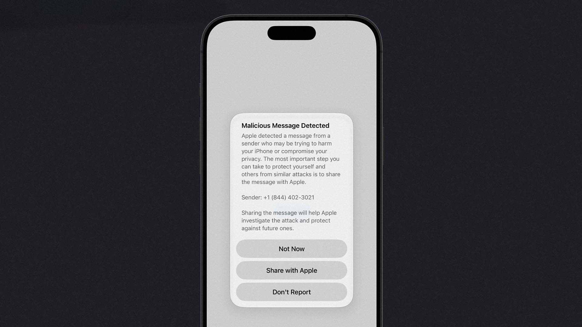 Apple, iOS 26.6 Beta 5'e "Kötü Amaçlı Mesaj Tespit Edildi" Uyarısı Ekledi
