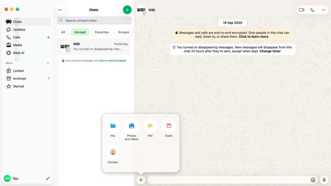 WhatsApp, "Liquid Glass" tasarımını Mac uygulamasına da getirmeye başladı