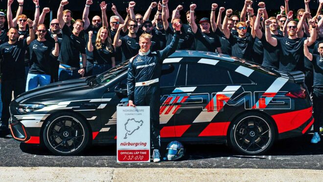 Elektrikli Mercedes-AMG CLA 45, Nordschleife'da sınıfının en hızlısı oldu