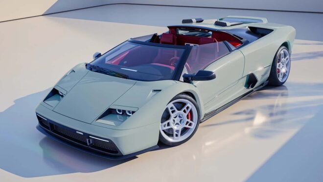 Göz alıcı Diablo restomod'u Eccentrica V12 Roadster tanıtıldı