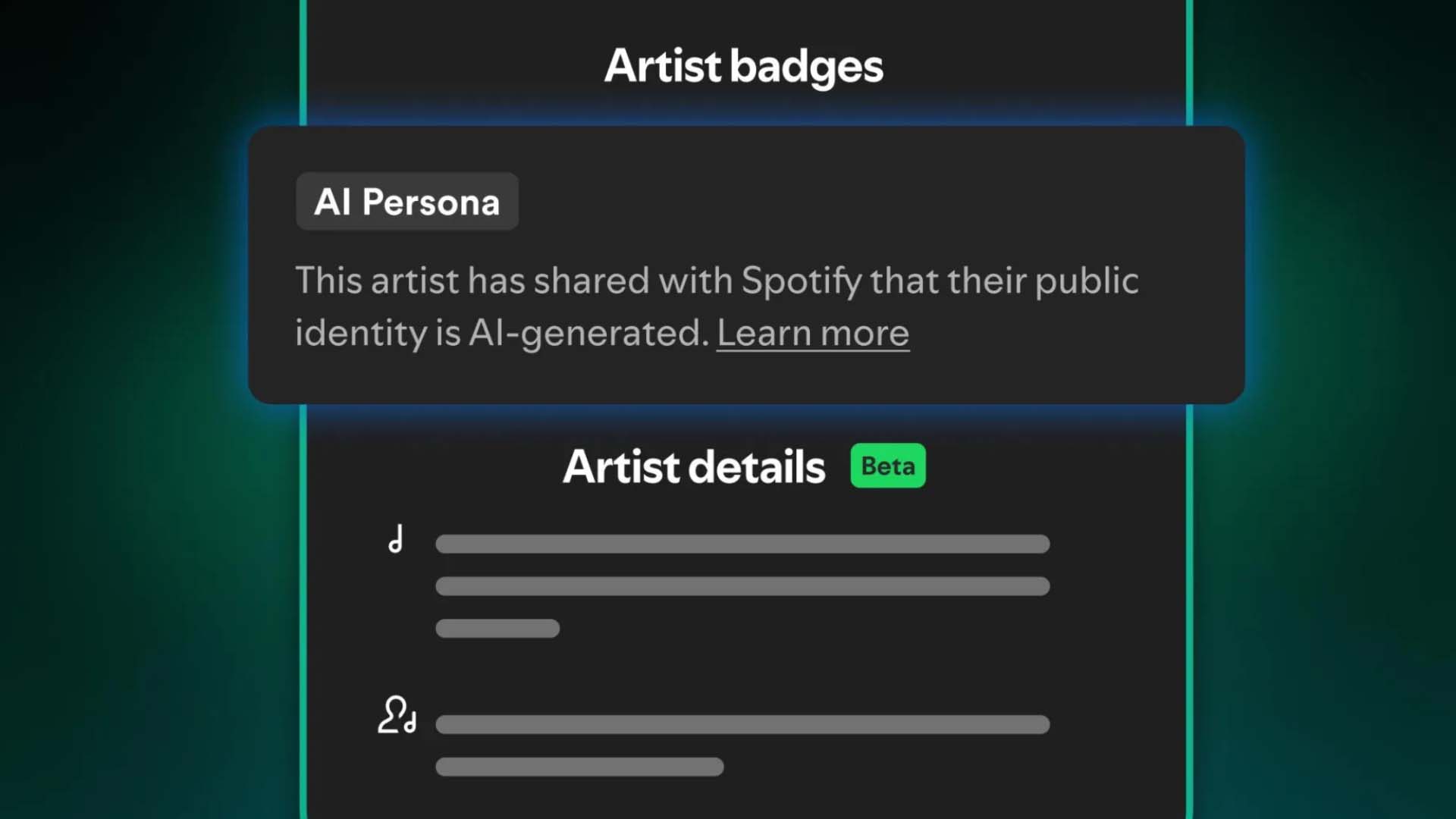 Spotify, yapay zeka kullanarak müzik üreten hesaplarda “AI Persona” etiketini kullanacak