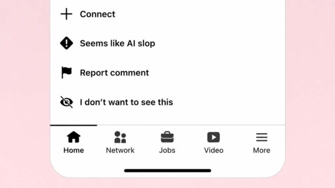 LinkedIn, platforma eklenen “AI slop” butonunun işe yaradığını söylüyor