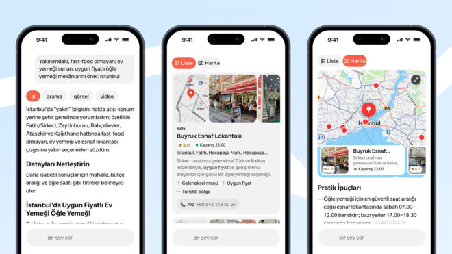 Yandex AI ile haritalarda yeni dönem; işte detaylar
