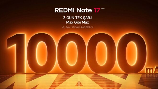 10.000 mAh bataryalı Redmi Note 17 Pro Max 5G, 17 Eylül'de Türkiye'ye geliyor