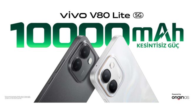 10.000 mAh bataryalı Vivo V80 Lite 5G, Türkiye'de satışa sunuldu