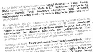 Ticaret Bakanlığı, “Made in EU” konusunda yeni açıklama paylaştı