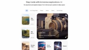 Google, etkileşimli bir ansiklopedi gibi tasarladığı "Immersive Explorations" özelliğini kullanıma sundu
